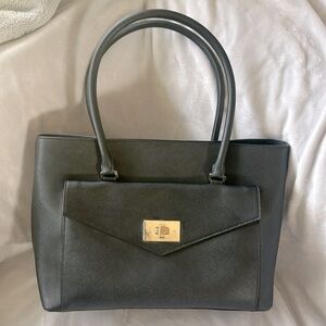 Kate Spade Black Leather Work Bag